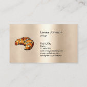 クロワサンツホームベーカリー素朴ヴィンテージ 名刺 (裏面)