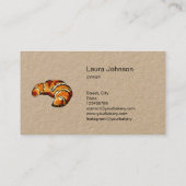 クロワサンツホームベーカリー素朴ヴィンテージ 名刺 (裏面)