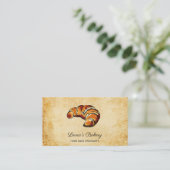 クロワサンツホームベーカリー素朴ヴィンテージ 名刺 (スタンド正面)