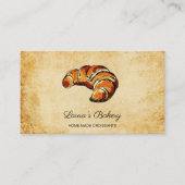 クロワサンツホームベーカリー素朴ヴィンテージ 名刺 (正面)
