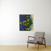 クロワゾネ アート 幻想的な森 クラシック クリスマス タペストリー (インサイチュ)