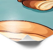 クロワッサンとコーヒー… フォトプリント            (角)