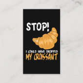 クロワッサンのおもしろいな食糧しゃれ 名刺 (正面)