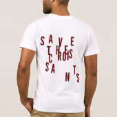 クロワッサンを救って下さい Tシャツ (裏面)