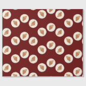 クロワッサンアートアートフードブランチラッピング紙 ラッピングペーパー (フラット)