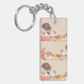 クロワッサンキーチェーン キーホルダー (正面左)