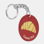 クロワッサンキーチェーン キーホルダー (正面左)