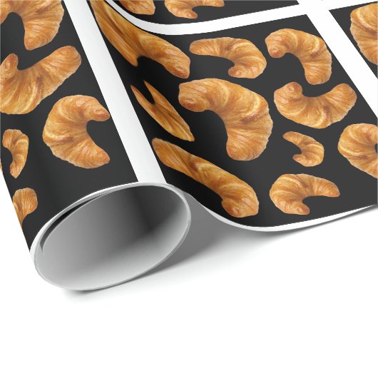 クロワッサンツ模様 ラッピングペーパー (ロールコーナー)