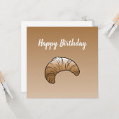 クロワッサンフラットグリーティング誕生日カード カード (正面/裏面インサイチュ)