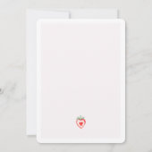 クロワッサンフランスのとコーヒーブライダルシャワー 招待状 (裏面)