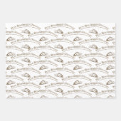 クロワッサンフランスのベーカリーヴィンテージパンオショコラ ラッピングペーパーシート (正面2)