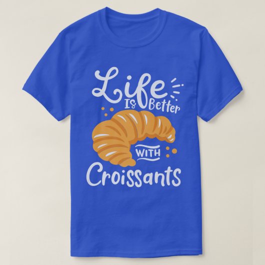 クロワッサンフランスのベーキング Tシャツ (デザイン正面)