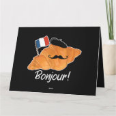 クロワッサンフランスの恋人フランス国旗フランコフィレ カード (裏面)