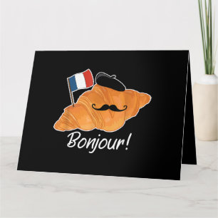 クロワッサンフランスの恋人フランス国旗フランコフィレ カード