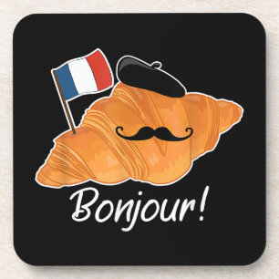 クロワッサンフランスの恋人フランス国旗フランコフィレ コースター