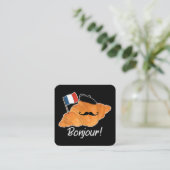 クロワッサンフランスの恋人フランス国旗フランコフィレ スクエア名刺 (スタンド正面)