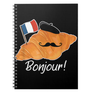 クロワッサンフランスの恋人フランス国旗フランコフィレ ノートブック