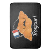 クロワッサンフランスの恋人フランス国旗フランコフィレ バスマット (正面縦)