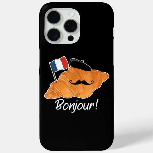 クロワッサンフランスの恋人フランス国旗フランコフィレ Case-Mate iPhoneケース (裏面)