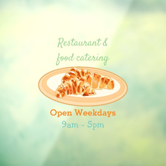 クロワッサン漫画イラストレーション ウィンドウサイン (シート3)