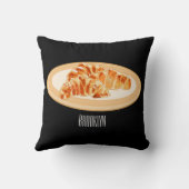 クロワッサン漫画イラストレーション クッション (裏面)