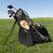 クロワッサン漫画イラストレーション ゴルフタオル (グリーン)