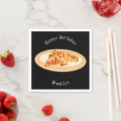 クロワッサン漫画イラストレーション スタンダードカクテルナプキン (インサイチュ)