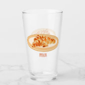 クロワッサン漫画イラストレーション タンブラーグラス (正面)