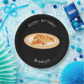 クロワッサン漫画イラストレーション ペーパープレート (パーティー)