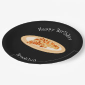 クロワッサン漫画イラストレーション ペーパープレート (アングル)