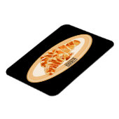 クロワッサン漫画イラストレーション マグネット (左側)