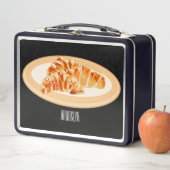 クロワッサン漫画イラストレーション メタルランチボックス (インサイチュ)