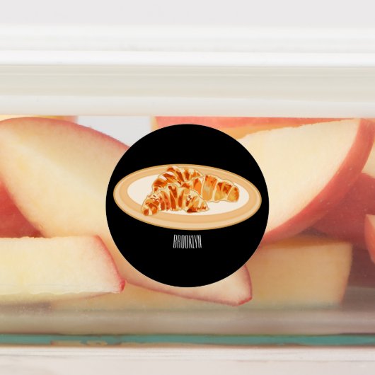 クロワッサン漫画イラストレーション ラベル (貼付)