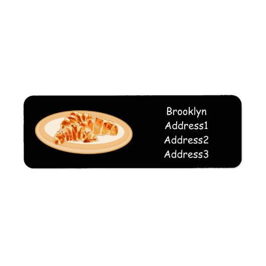 クロワッサン漫画イラストレーション ラベル (正面)