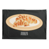 クロワッサン漫画イラストレーション 枕カバー (裏面)