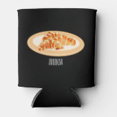 クロワッサン漫画イラストレーション 缶クーラー (正面)