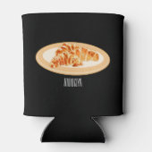 クロワッサン漫画イラストレーション 缶クーラー (裏面)