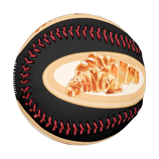 クロワッサン漫画イラストレーション 野球ボール (正面左)