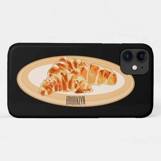クロワッサン漫画イラストレーション Case-Mate iPhoneケース (裏面(横))