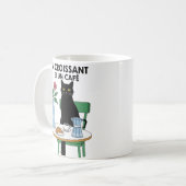クロワッサン猫 コーヒーマグカップ (正面左)