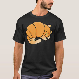 クロワッサン ネコ かわいい ペストリー 動物 ダジャレ アート 楽しい おこもり Tシャツ
