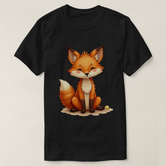 クロワッサン・フォックス Tシャツ (デザイン正面)