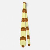 クロワッサン·ラヴァーズ淡黄色フランスフフランスのード ネクタイ (正面)
