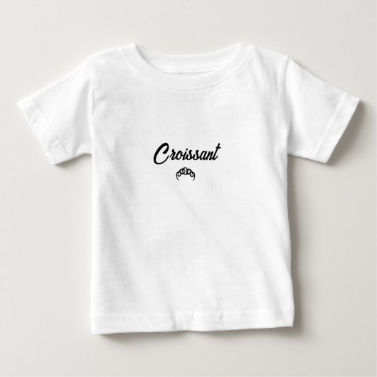 クロワッサン・ワンジー ベビーTシャツ (正面)
