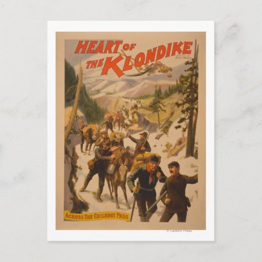 クロンダイクのハート – チコット峠を越えて ポストカード (正面)