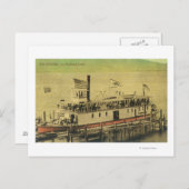 クロンダイク川船の眺め ポストカード (正面/裏面)