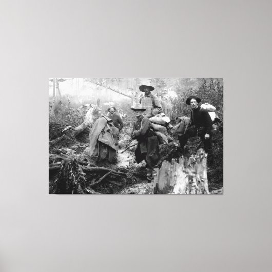 クロンダイク金ゴールドが死に急ぐ1897 キャンバスプリント (正面)