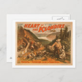 クロンダイク金ゴールド鉱山劇場のハート2 ポストカード (正面/裏面)