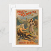 クロンダイク金ゴールド鉱業劇場のハート ポストカード (正面/裏面)