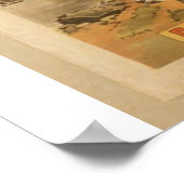 クロンダイク「ユーコン川」レトロ劇場のハート ポスター (角)